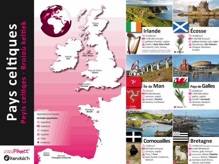 Poster Pikett' - Pays celtiques