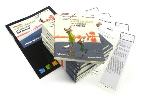 Lot de 10 livres de contes en français + fiches pédagogiques en français