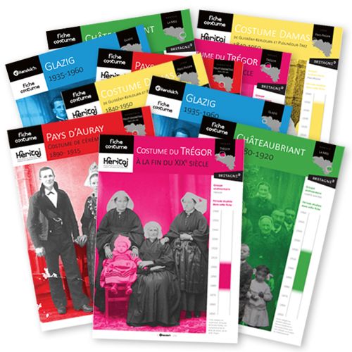 Lot de 10 fiches Heritaj au choix
